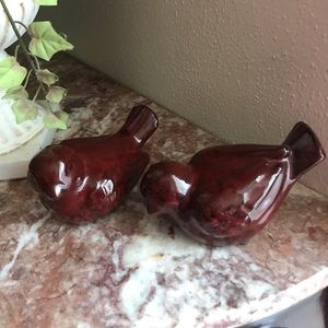 Home #16). TWO Ceramic Birds